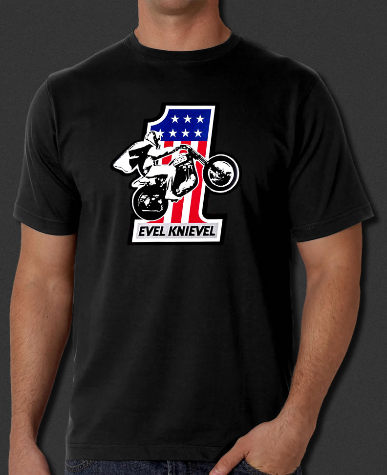 t shirt evel knievel