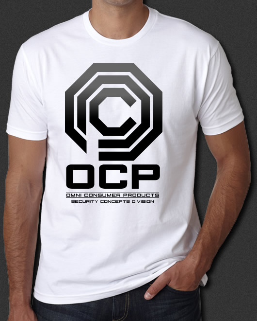 OCP RoboCop sci-fi Movie Omni Consumer Products New White T-Shirt S-6XL
