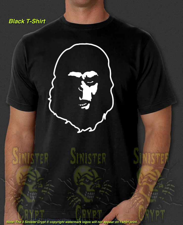 Planet of the Apes Movie Sci Fi Ape Head Retro 1968 New Black T-Shirt S-6XL